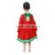 2016 latest children Christmas frock design baby girls one pieces cotton long sleeve red frock Christmas
