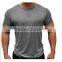 Short sleeve slim fit blank t-shirt men