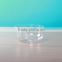 Wholesale Large clear glass salad bowl with wooden stand