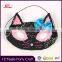 Halloween Glitter Kitten Kids Black Sequin CAT Animal Halloween Costume Fancy Dress MASK Masquerade Ball Mask