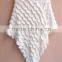 Hollow out acrylic knit poncho