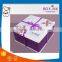 2016 Handmade Decorative Transparent Ribbed Cheap Big Cube Birthday Cake Box
