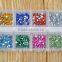 500Pcs 2mm Round Rhinestones 12 Colors Hard Case NAIL ART Tips Acrylic UV Gel