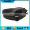 black pu leather eva headset headphone zipper case