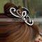 Hot Sale Nice Hair Jewelries Black Butterfly Shape Inlay Full Rhinestone Hair Barrette Claw For Christmas Women