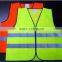 Yellow or orange safety vest meet CE, ENISO20471