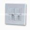 Supply Network Rj45 Wall Outlet 2 Ports Faceplate With Cat6 Keystone Jack