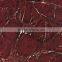 Nano full polished porcelain glazed red marble floor tile for wedding bedroom furniture design from foshan nanhai