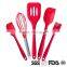 2016 New 5pcs Silicone Baking Set Hygienic Kitchen Accessories Cooking Tools Utensils Whisk Basting Brush Spatulas Turner