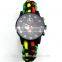 Hot new product for 2016 weave quartz unisex watches muticolors