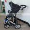 Aluminum Polyester Stroller 3 in 1 Baby Stroller with Carrying Cot and Car Seat