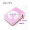 2016 Mini Clip Portable MP3 Music Media Player with 4GB capacity/TF+USB data line+earphone sport mp3 player