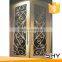 Decorative burglarproof wrought iron glass interior door