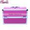 Lockable Multi-Functional Large Cosmetic Cases With 6 Trays