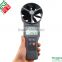 Measuring Wind Speed Air volume CO2 AirFlow Temperature Humidity DP Wet bulb Meter 10cm Vane Multifunctional Digital Anemometer