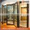 price china door frame exterior aluminum tempered glass bifold folding door
