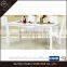 Metal modern white extendable dining tables