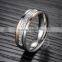 6MM Stainless steel zircon ring fashion mix color ring wedding jewelry 6260465