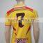 China New Style Yellow Rugby Jersey Shirts Wear Design