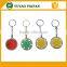 odm poker chips keyring with sliver electroplate metal key chain