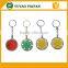 sliver color luxury key chain odm poker chips keyring