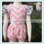 Hot sale 100% Cotton Baby Clothing Sets Newborn Girls chevron Romper Baby Clothes Infant Rompers