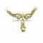 Gold Fashion Crystal Rhinestone Shoe Accessories Shoe Chain For High Heels
