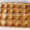 pine display box for tea,wood tea box,9-20 grooves wood box