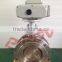 high tempareture clamp electric actuator metal seal butterfly valve