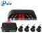 4 sensors auto electromagnetic parking sensors with led display