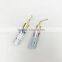 New 24K Gold For Nakamichi Speaker Pin Angel 2mm Banana Bend Plugs Speaker wire Screw Lock Connector