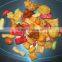 spicy round rice crackers