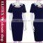 2015 wholesale blue stripe bodycon office lady woman dress