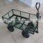 Garden Trolley Cart 4 Wheel Barrow up to 300kg Outdoor Truck Trailer Wagon