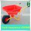 Plastic kids toy wheelbarrow with pneumatic wheels WB0605P