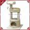 Factory supply handcraft tall cat house with toy wholesale cat trees