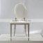 Foshan furniture market modern stainless steel chair for wedding