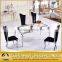Concise Style Stainless Steel Fiber Dining Table Set