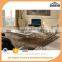 Competitive Price Italy Stone Long Stainless Steel Marble Top Coffee Table