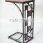 New Geometric Design wooden TV Tray Snack Table Slate Sofa Couch Side Table