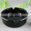 glass Material frosted round glass ashtray with cute decal design