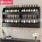 MDF wooden wall mounted wine display with Stemware holder floating wine rack