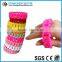 2015 Wholesale fashion twist braided silicone bracelet ,wristband China alibaba