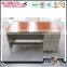 Factory price cheap steel office furniture metal desk thailand/ metal desk with 3 drawers