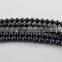 Wholesale 7-7.5mm Black Round Natural Akoya Loose Pearl Strand