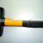 1kg Club hammer with plastic handle stoning hammer fiberglass handle