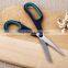 Newest fashional colorful style students office stainless steel blade rubber and plastic scissors