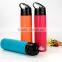 2017 New Portable Plastic Outdoor 650ml Mountain Bike Bicycle Cycling Sports Silicone Water Bottle