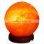 Himalayan Pink Salt Lamp Globe Shape With 6ft Cord, 15 Watt Bulb 110 or 220 Volts With Dimmer Full Set 3kg or 6 Pounds