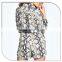SNAKE PRINT CHIFFON PLAYSUIT